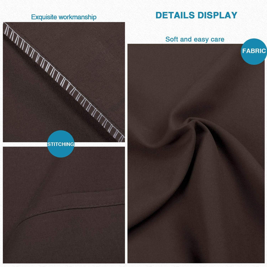 FLXXIE Pillow Cases Queen, Soft Microfiber Pillow Covers with Envelope Closure, Wrinkle Resistant Pillowcases, 2 Piece Set, Dark Brown
