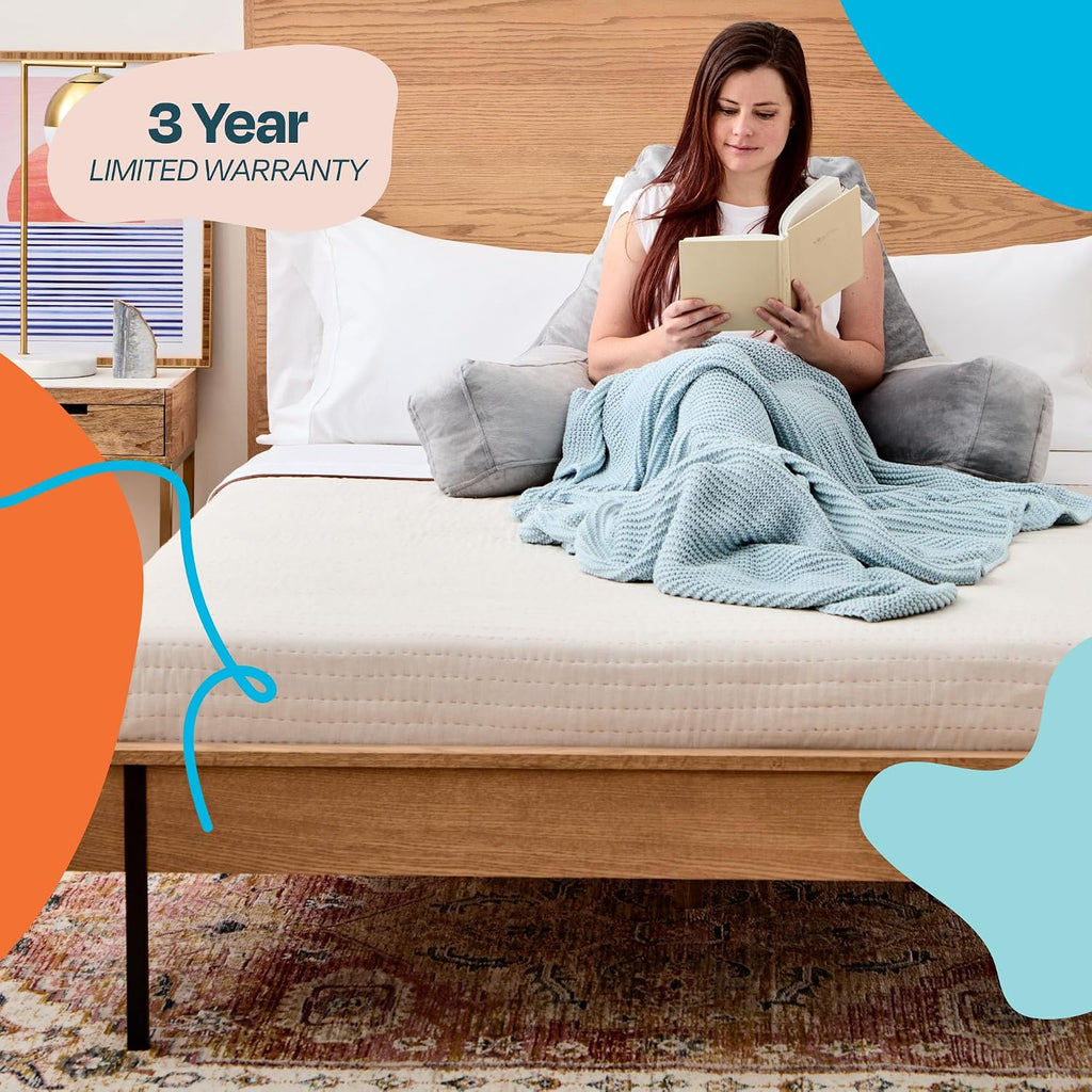 Linenspa Reading Pillow with Shredded Memory Foam- X-Large Size - Back Pillow for Sitting in Bed, Reading, Gaming, Watching TV – Bed…