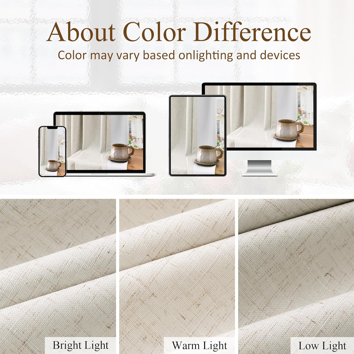 Boodii Natural Cream 100% Blackout Linen Pinch Pleated Curtains 80 Inches Long 2 Panels for Living Room Light Blocking Thermal Insulated Of…