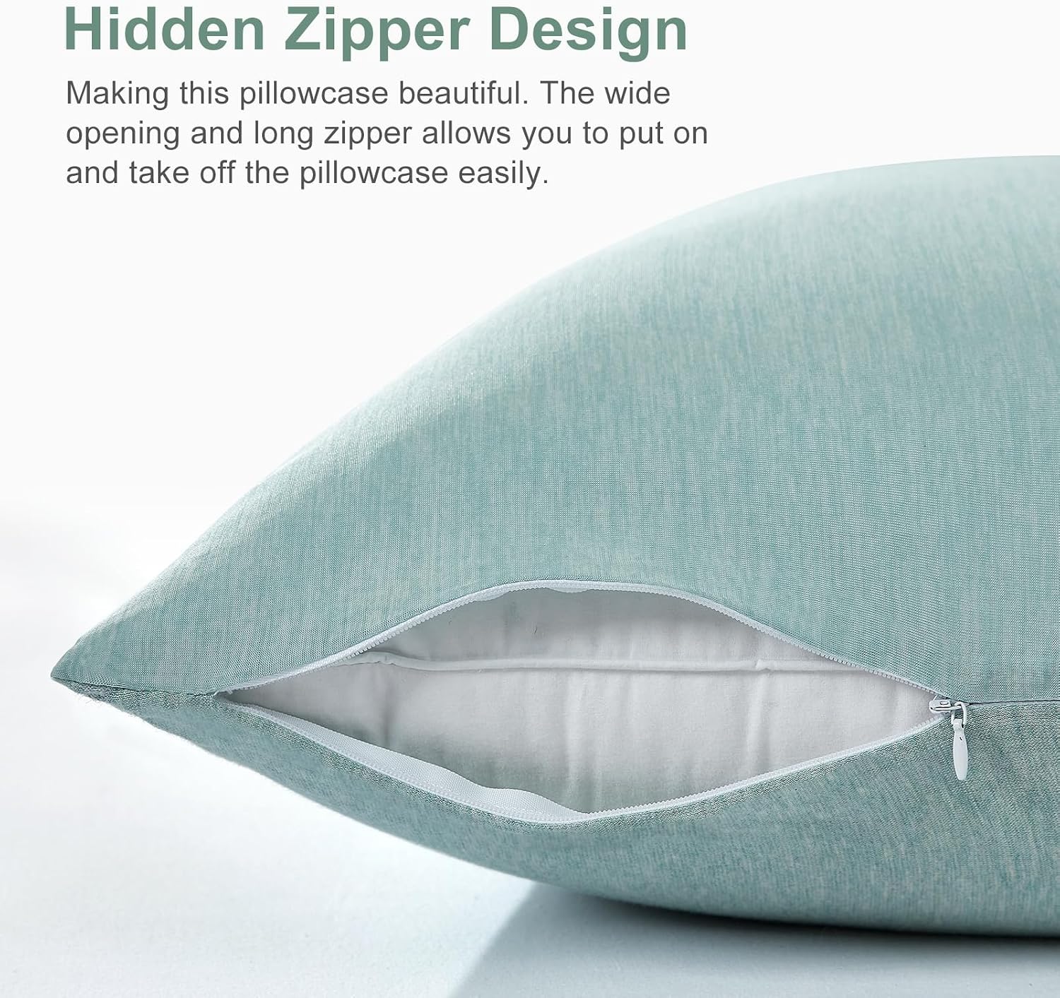 Elegear Cooling Pillow Cases for Hot Sleepers, Japanese Q-Max 0.5 Cooling Pillowcases, Both Sides(Cooling/Cotton), Breathable Soft Pillowca…
