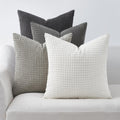 Topfinel 4 Packs Grey Decorative Throw Pillow Covers 24x24 Inch for Living Room Couch Bed Sofa, Boho Western Farmhouse Home Decor, Square S…