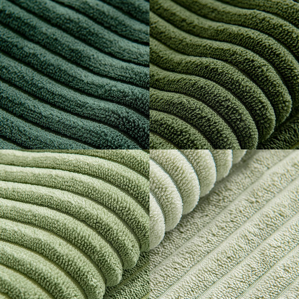 Miulee Spring Green Decorative Throw Pillow Covers 24x24 Inch Set of 4 Boho Farmhouse Cushion Covers Mordern Nordic Pillow Cases Soft Cordu…