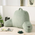 Pajeo Large Plush Backrest Pillow for Sitting in Bed, Faux Fur Sitting Pillows with Support Arms, Oeko-TEX Certified Aesthetic Lounging Pillo…
