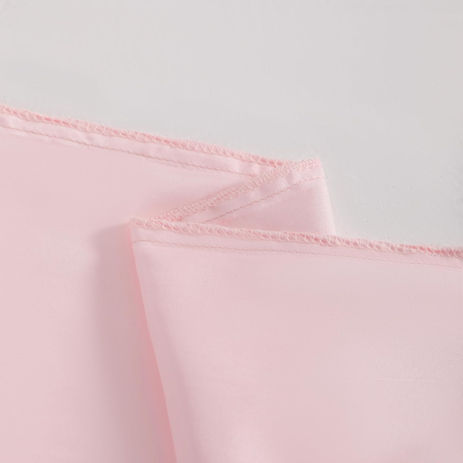 Ntbay 12 Pack Satin Queen Pillowcases for Hair and Skin, Luxurious and Silky Pillow Cases with Envelope Closure, 20 x 30 Inches, Light Pink…