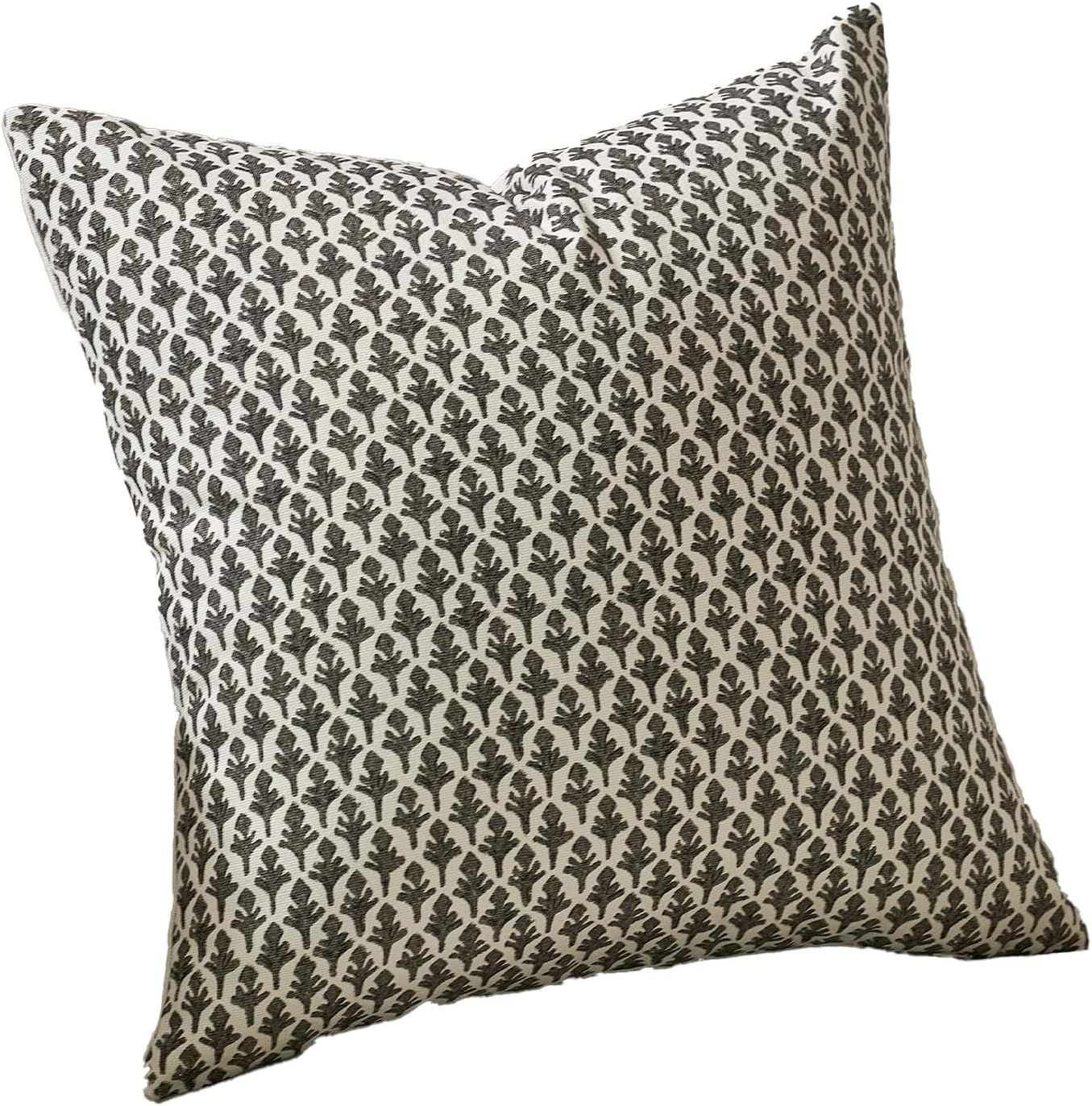 Fiouovohome FIOUOVO Floral Pillow Covers 18x18 Pillow Cover Block Print Couch Pillows for Living Room Decorative Neutral Accent Throw Pillo…
