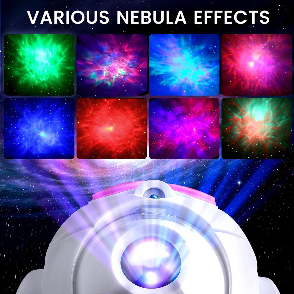 Star Projector Galaxy Night Light Projector, Astronaut Space Projector Starry Nebula Ceiling LED Lamp Light Projector Show for Party…