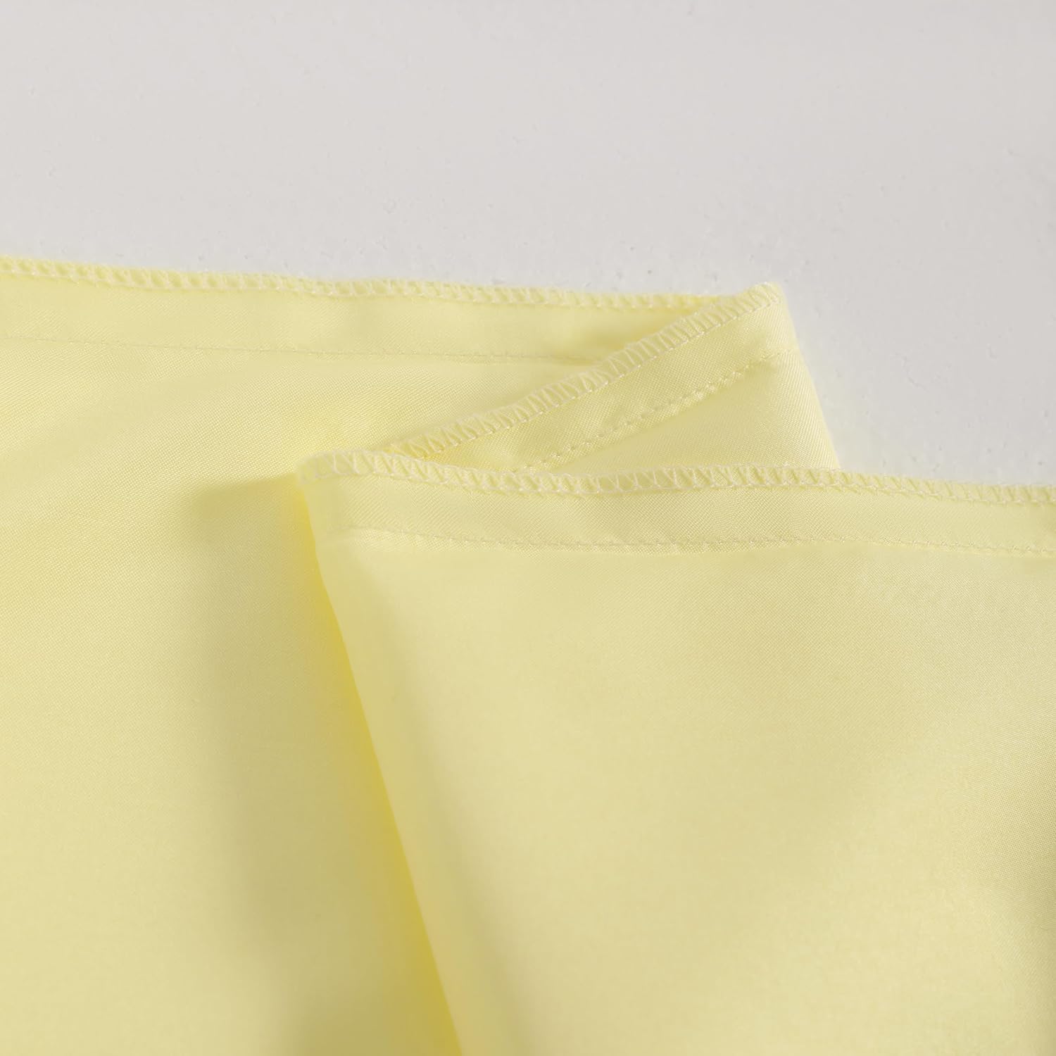 Ntbay 2 Pack Satin Standard Pillowcases for Hair and Skin, Luxurious and Silky Pillow Cases with Envelope Closure, 20x26 Inches, Light Yell…
