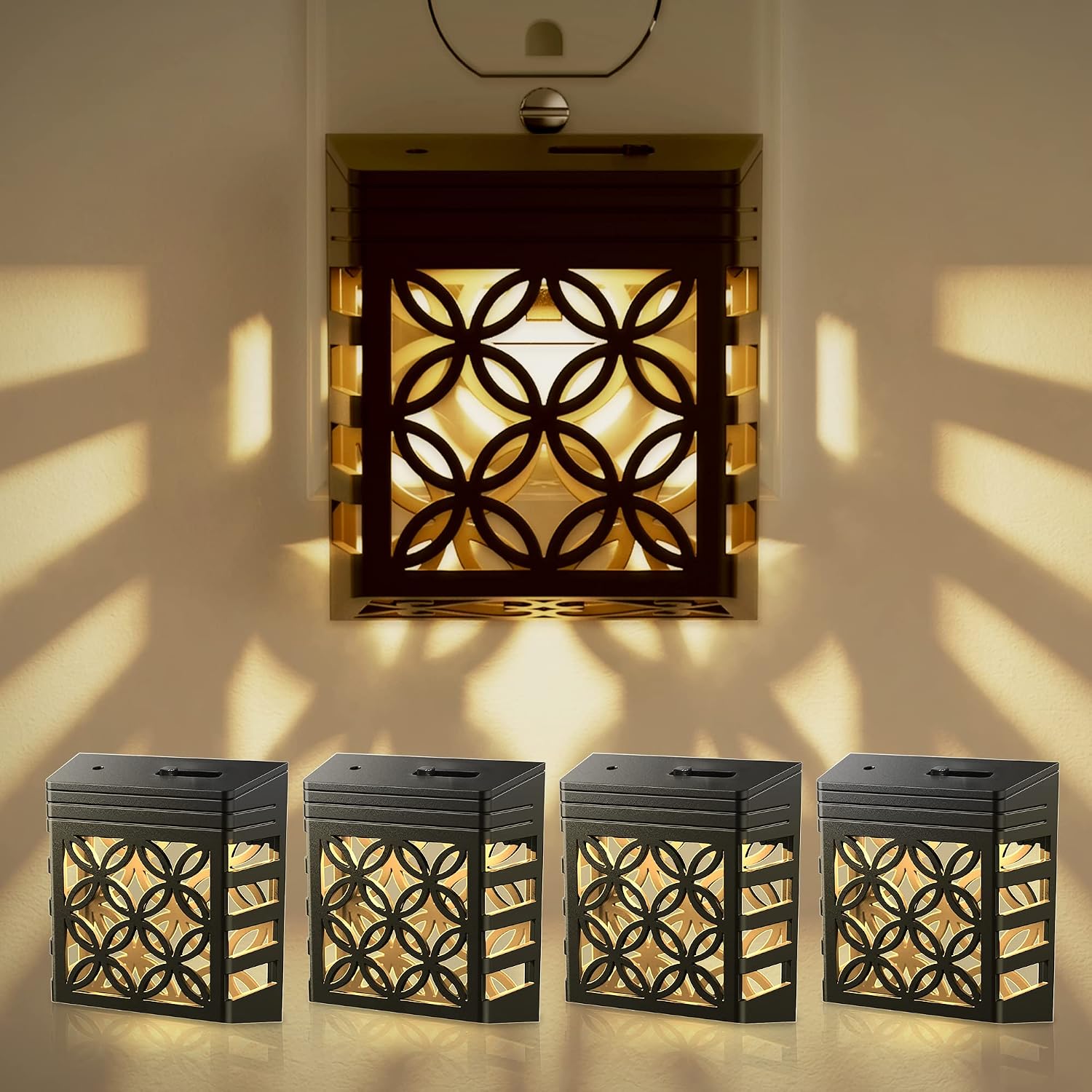 DORESshop Plug in Night Light [4 Pack], Night Lights Plug Into Wall, Dusk to Dawn Sensor, Adjustable Brightness, Decorative Nightlight…