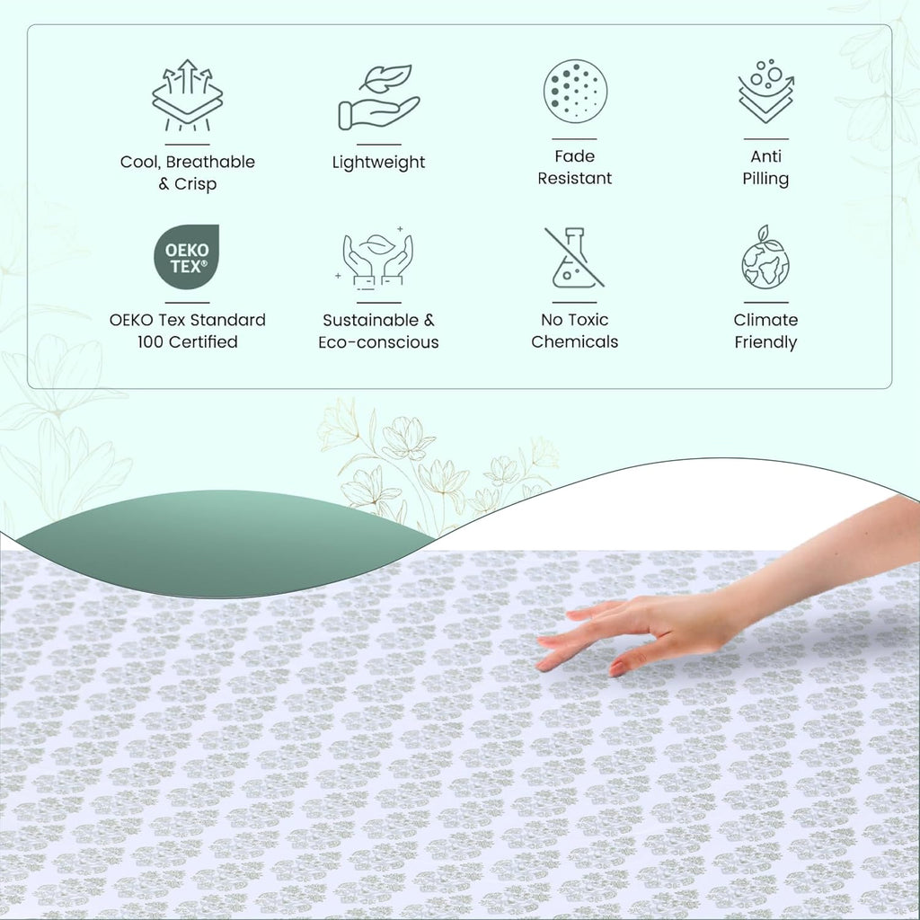 Featherstitchnewyork Feather & Stitch Softest 100% Cotton Sheets, 300 Thread Count Percale Weave Bedding, 16" Deep Pocket, Cooling Sheets,…