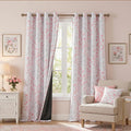 Meetsky 95% Blackout Pink Curtains for Bedroom - 96 Inch Curtains 2 Panel Set Thermal Insulated Grommet Window Treatments Light Blocking Dr…