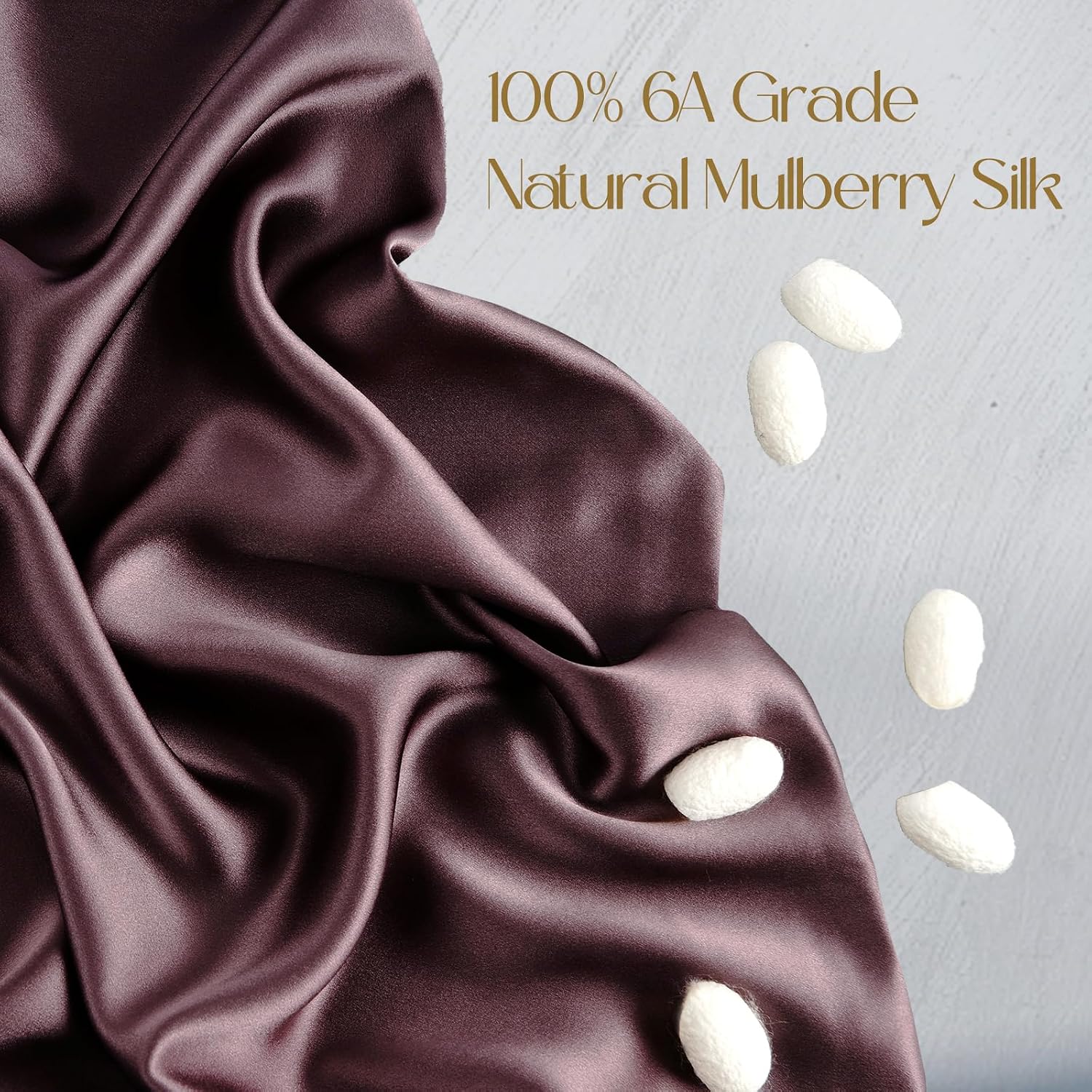 Zimasilk 100% Pure Mulberry Silk Pillowcase for Hair and Skin everyday comfort, Soft and Smooth, Both Sides Grade 6A Silk,600 Thread…
