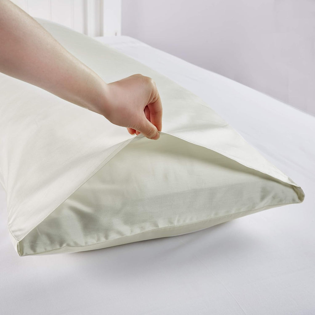 Oubonun 100% Cotton Body Pillowcase - 800 Thread Count/21x54, Moisture Absorbent and Breathable, Hotel Body Pillow Cover for All Seasons, C…
