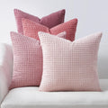 Topfinel 4 Packs Pink Decorative Throw Pillow Covers 24x24 Inch for Living Room Couch Bed Sofa, Boho Western Farmhouse Home Decor, Square S…
