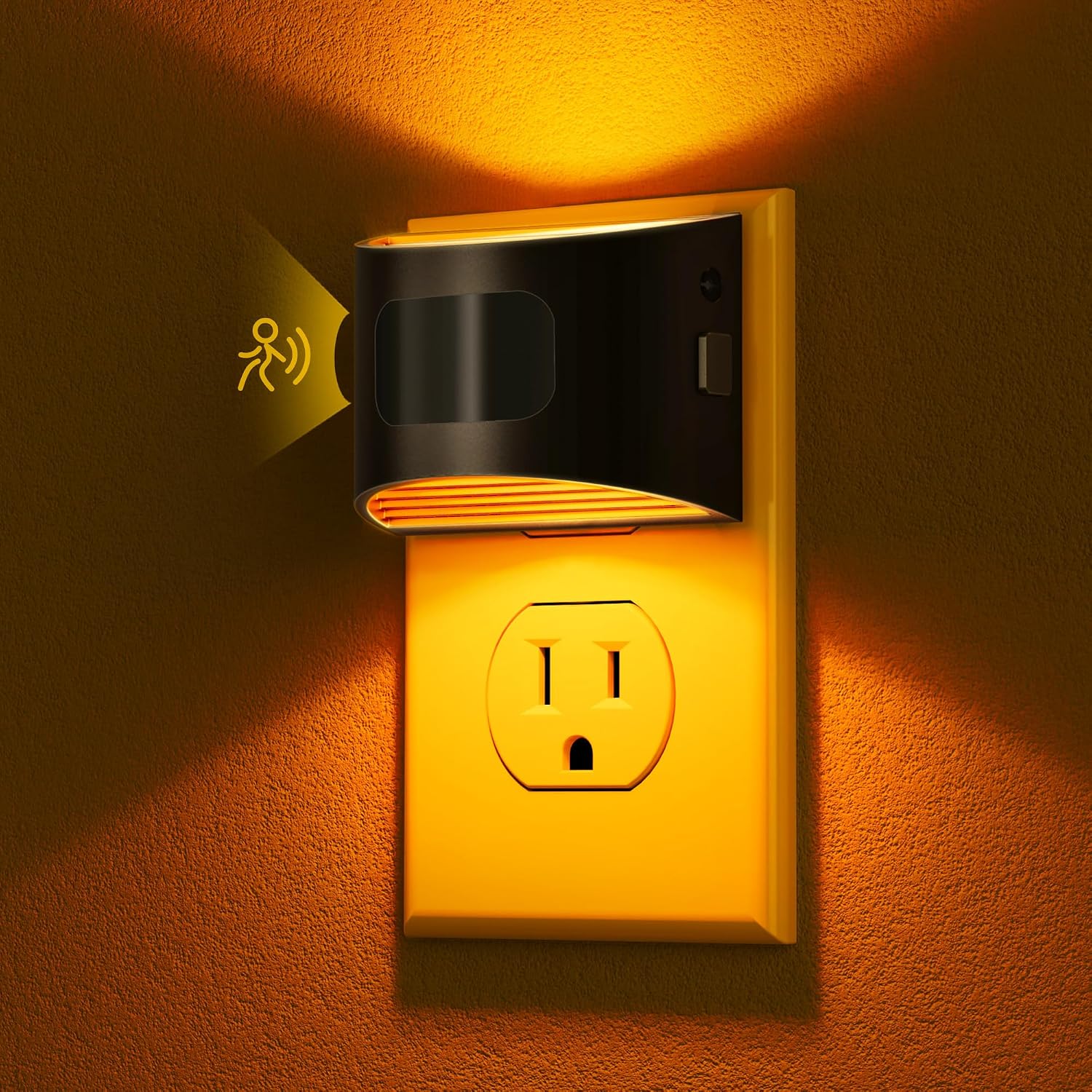 DORESshop LED Night Light[4 Pack], Night Lights Plug into Wall, 3 Mode Plug in Night Light with Motion Sensor, Dusk to Dawn Sensor…
