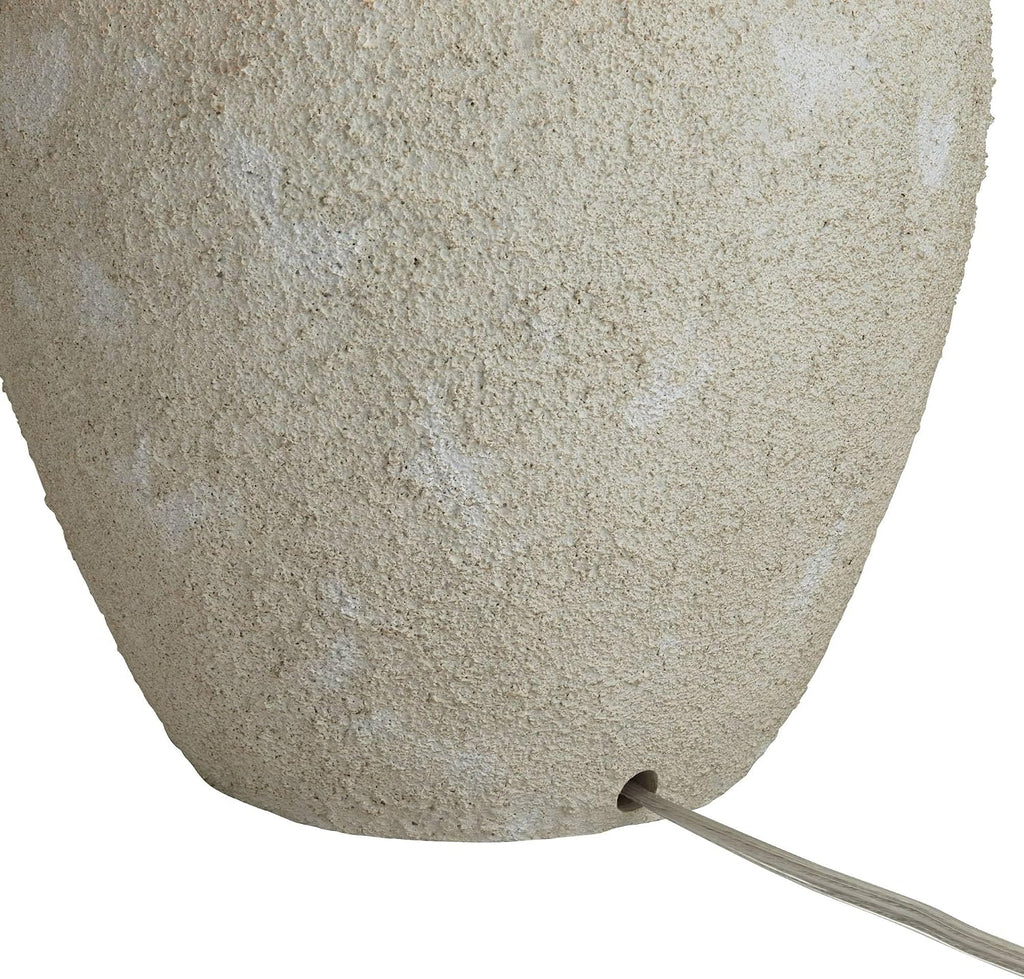 360 Lighting Romeo 23 1/2" High Jar Small Farmhouse Rustic Natural Cottage Coastal Accent Table Lamps Set of 2 Beige Distressed Earth…