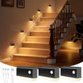 NIORSUN Motion Sensor Stair Lights Indoor, 3 Pack Rechargeable Wireless Step Lights with 3 Color Temperatures, 1200mAh Battery, Magnetic…