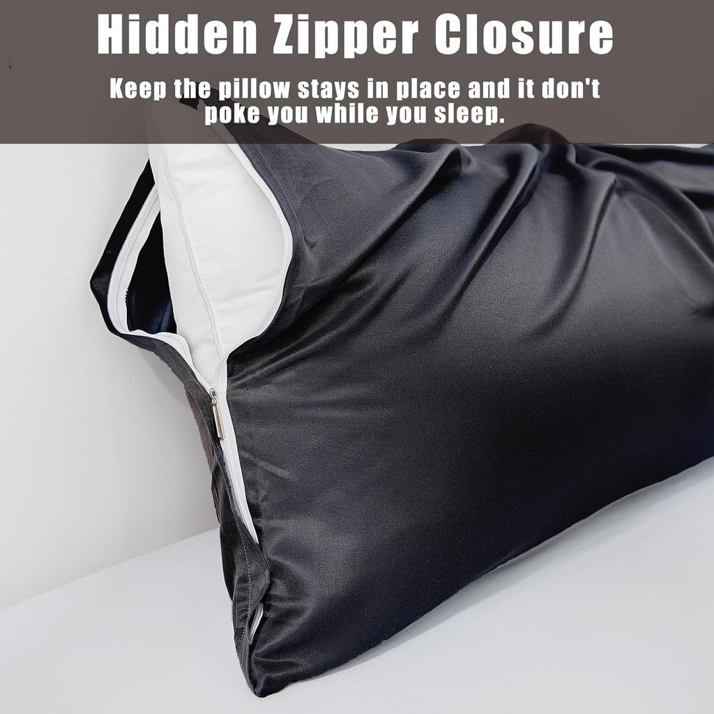 TELUS Body Cooling Pillow Case Cover, Bamboo Rayon Pillowcases with Zipper Closure, Cool and Breathable Pillow Case for Hot Sleepers and…