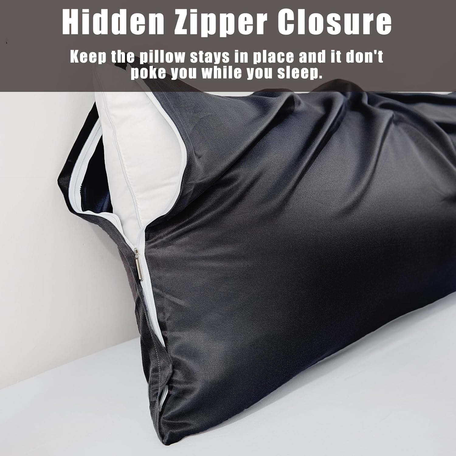 TELUS Body Cooling Pillow Case Cover, Bamboo Rayon Pillowcases with Zipper Closure, Cool and Breathable Pillow Case for Hot Sleepers and…