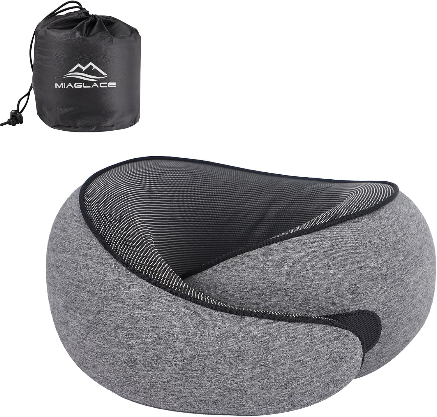 MAX Travel Pillow - High-tech Smart Memory Foam, Breathable Cover Fabric, 360° Ergonomic Support, Easy to Carry in Travel Bag, Ideal…