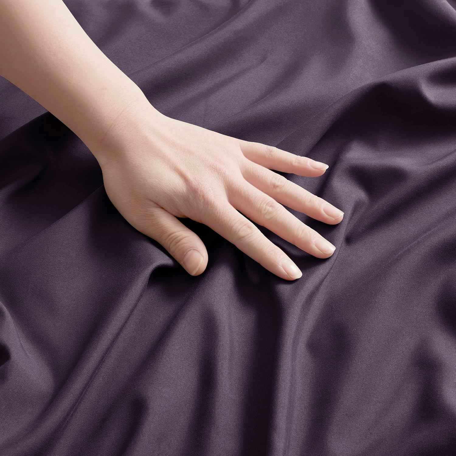 Nestl Microfiber King Pillowcase, 2 - Purple, Soft, Brushed, Envelope Closure, Set of 2, 20x40 Inches cotton