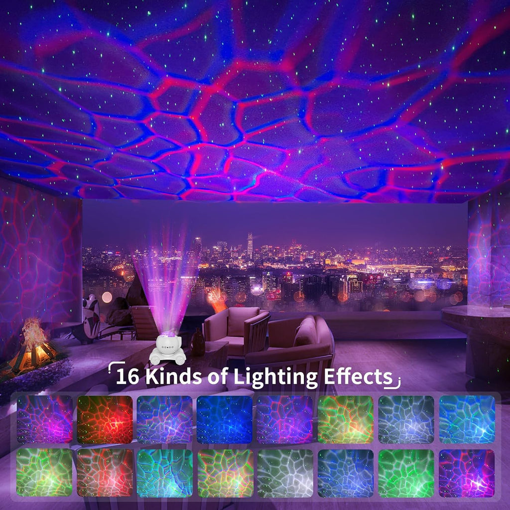 ENOKIK Star Projector, Galaxy Projector Built-in Bluetooth Speaker and 8 White Noise, Night Light for Kids Adults, Aurora Nebula Lamp for…