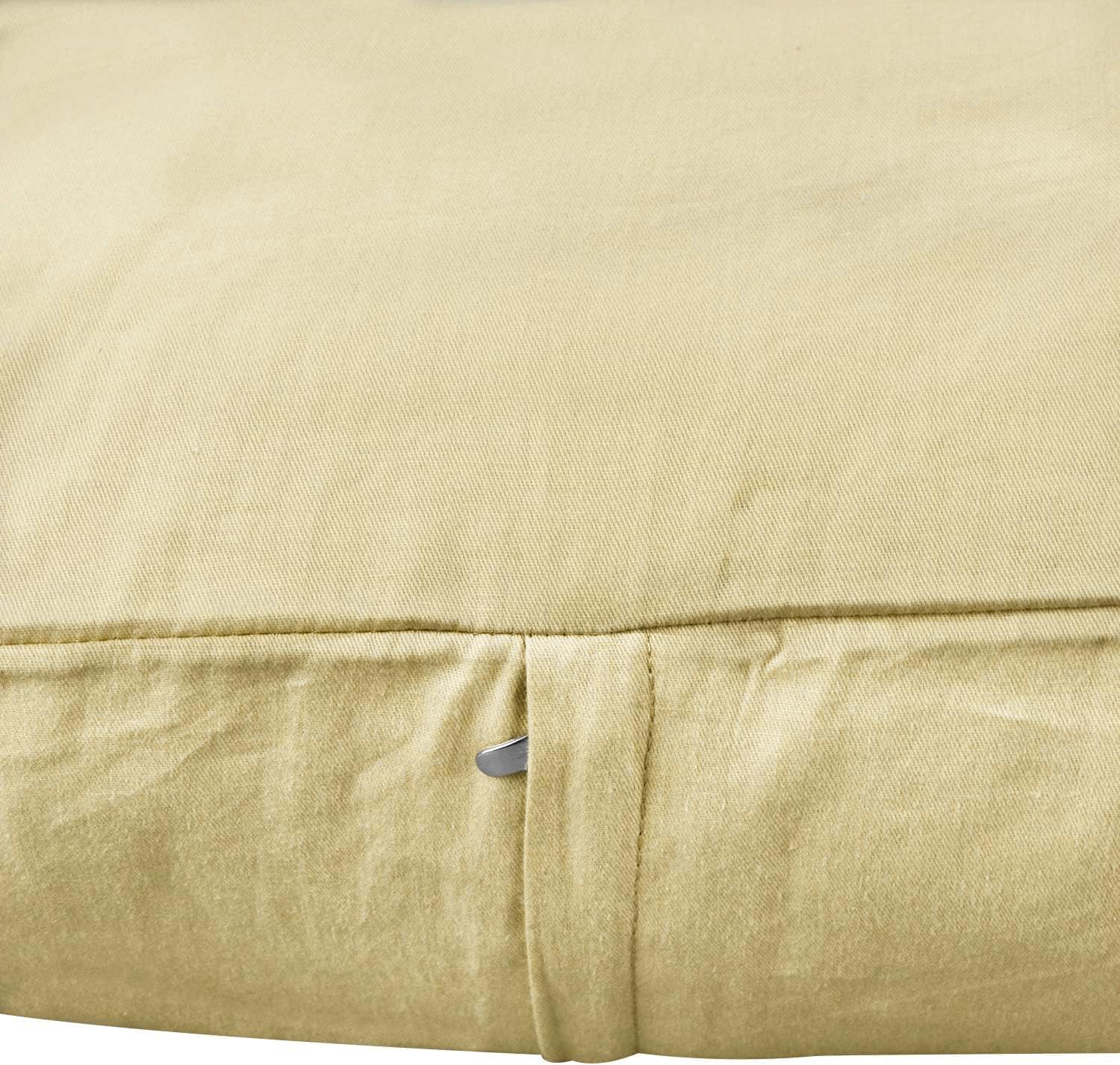 Thmyo 4-Pack 100% Cotton Comfortable Solid Decorative Throw Pillow Case Square Cushion Cover Pillowcase Sublimation Blank Pillow Covers DIY…