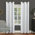 Sun Zero Easton Energy Saving Blackout Grommet Curtain Panel, Oyster White, 40" W x 120" L (1 Panel)