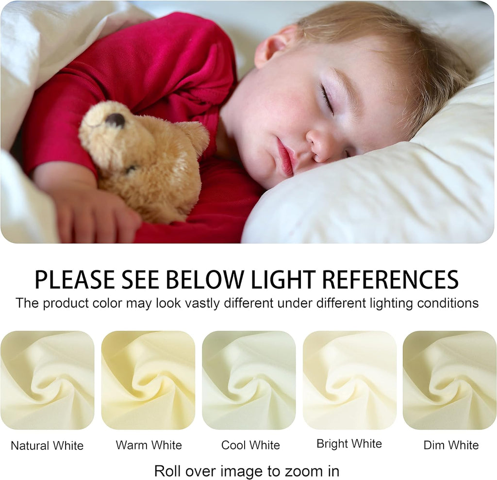 Ntbay 2 Pack Pillows with Pillowcases, Soft Cotton Down Alternative 13x18 with Microfiber Zippered Pillowcases for Sleeping in Crib Bed - M…