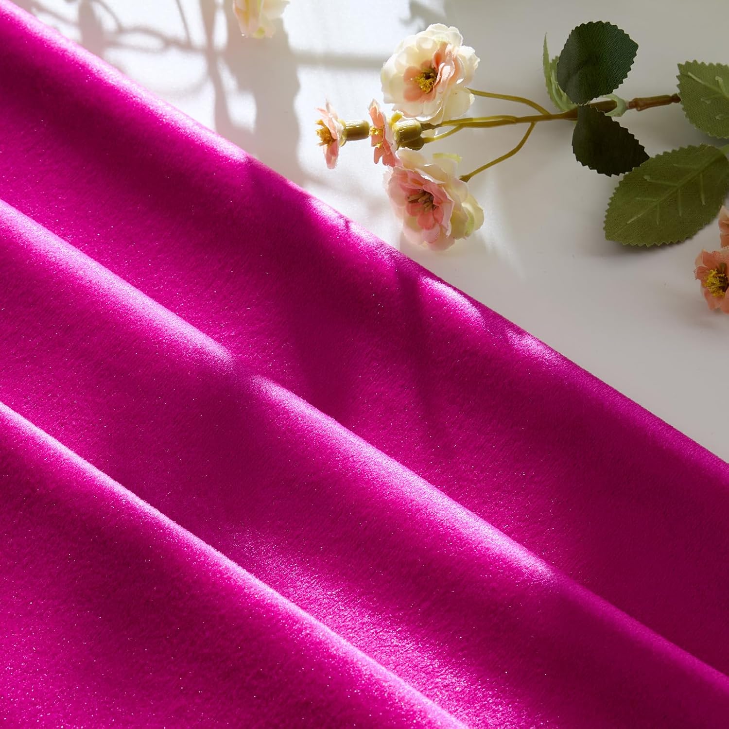 GIGIZAZAFocusingonhomedecoration GIGIZAZA Pillow Covers 20x20 Velvet Decorative Pillows Sofa Couch Throw Pillow Covers Hot Pink Pack of 2 C…
