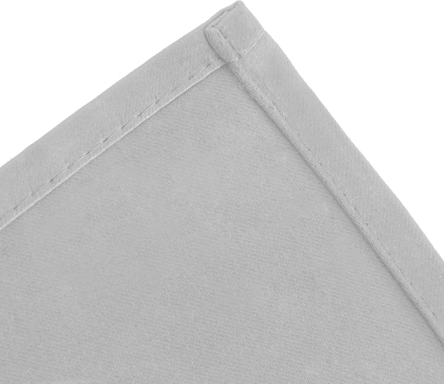 Lemomo Light Grey Thermal Blackout Curtains/42 x 72 Inch/Set of 2 Panels Room Darkening Curtains for Bedroom 72 Inch Grey