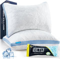 BETU Cooling Pillows Queen Size Set of 2, Shredded Memory Foam Cool Pillows for Hot Sleepers, Adjustable Firm Soft Support Bed Pillows…