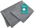 Oubonun 100% Jersey Cotton Body Pillow Cover with Zipper - Luxury Soft Removable Pillow Case - Long Fuzzy - Knitted (Grey, 21"X54") Cotton…
