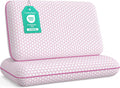 CushyOasis Memory Foam Pillows for Side, Back and Stomach Sleepers, Set of 2, Bed Pillow with Washable Cover and Breathable Mesh, Bed Pillo…