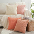 Fancy Homi 4 Packs Decorative Throw Pillow Covers for Living Room Couch Bed, Modern Farmhouse Boho Home Décor Accent Cushion Case, 14" x…