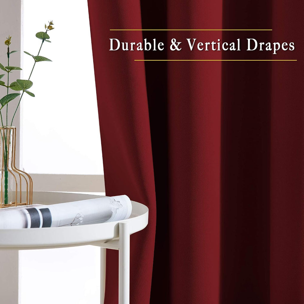NICETOWN Blackout Curtain Panel Grommet - Home Decorations Thermal Insulated Solid Grommet Top Blackout Living Room Panels/Drapes for…