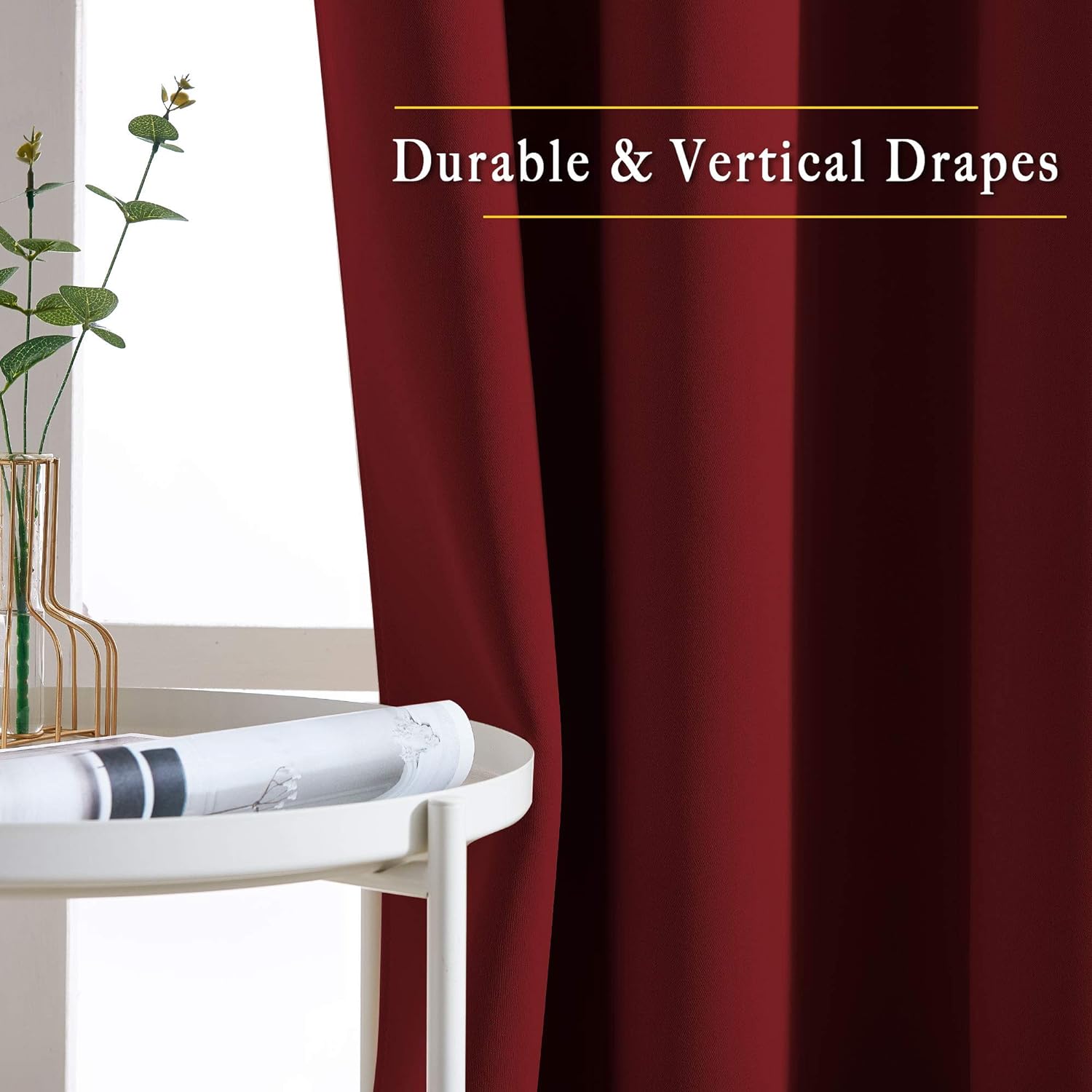 NICETOWN Blackout Curtain Panel Grommet - Home Decorations Thermal Insulated Solid Grommet Top Blackout Living Room Panels/Drapes for…