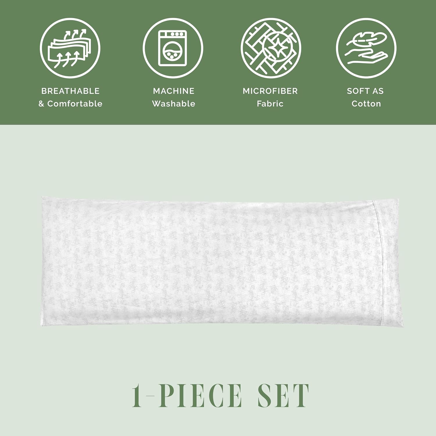 Elegantcomfort Elegant Comfort Ultra Soft 1-Piece Set Sea Waves Print Pillowcases - 1500 Hotel Quality Microfiber, Soft and Smooth Hidden Z…