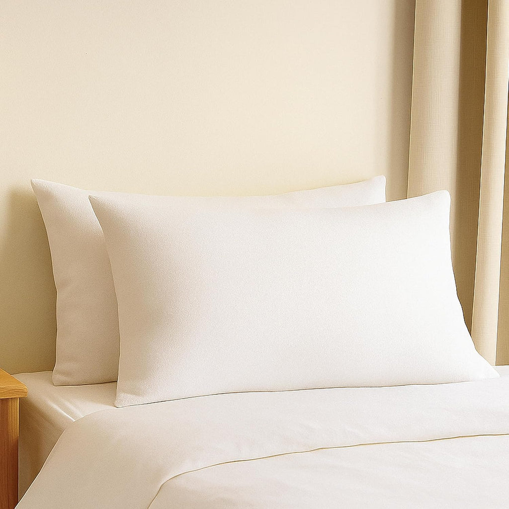 Snuze Snuze Terry Pillow Protector 2-Pack Standard/Queen Size (20” x 28”) Waterproof, Zippered, Machine Washable, Hypoallergenic Cov…