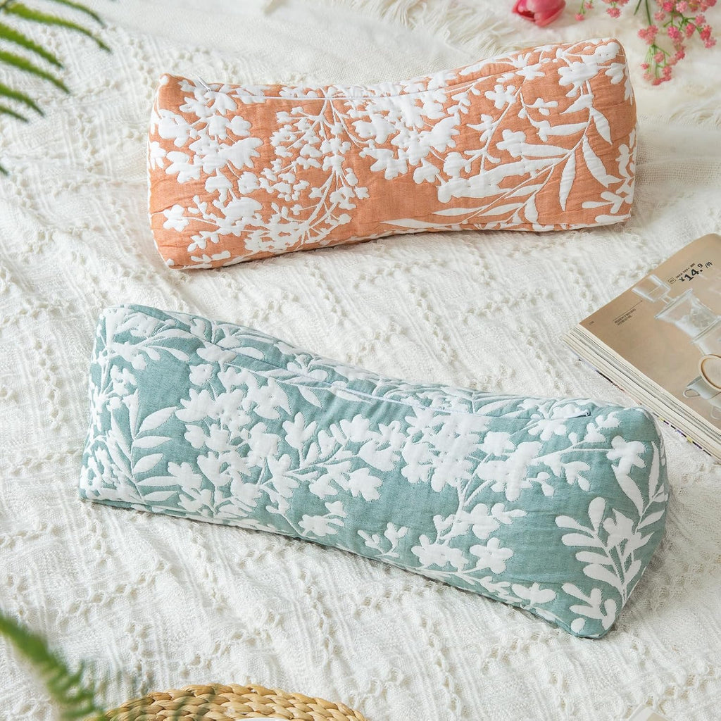 Gloryseason Buckwheat Neck Support Pillow Cervical Neck Cylinder Bolster Pillow, Buckwheat Hulls Adjustable Roll Pillow, Neck for Back and Si…