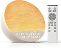 Dynamic Sunrise Alarm Clock with Bluetooth Speaker, Remote Control, Dual Alarms, Tap-to-Snooze, Display Off Mode, 36 Sounds + 15…
