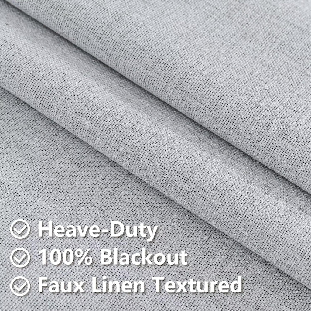 IGEMAEVE 100% Blackout Curtains 72 Inch Length for Bedroom, Black Out Curtains 2 Panels Set for Living Room, Thermal Insulated Rod Pocket…