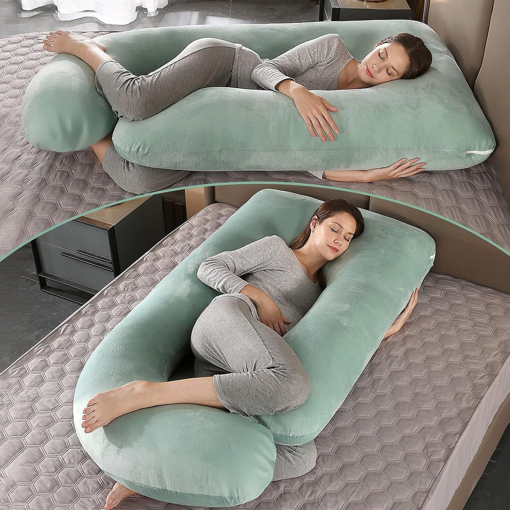 BATTOP Pregnancy Pillows for Sleeping, Full Body Maternity Pillow, Support for Back, HIPS, Legs, Belly for Pregnant Women, Pregnancy Pillow…