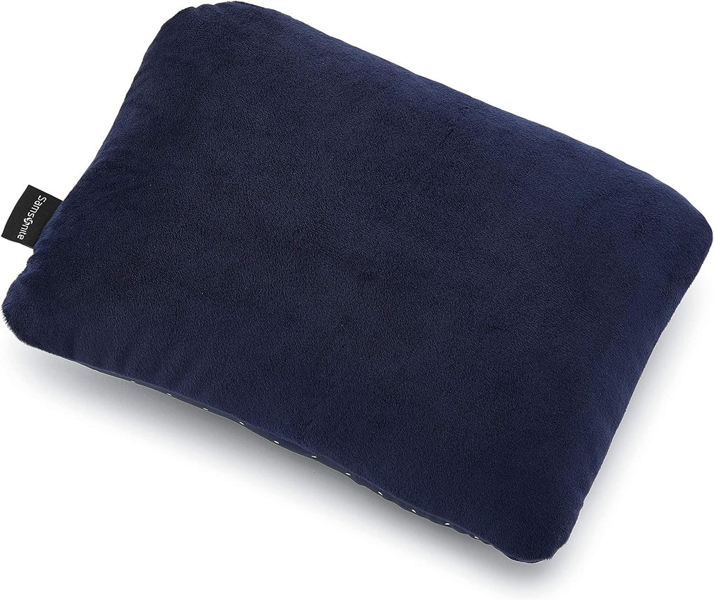 Samsonite 2-in-1 Magic Travel Pillow, Navy/Dots, One Size