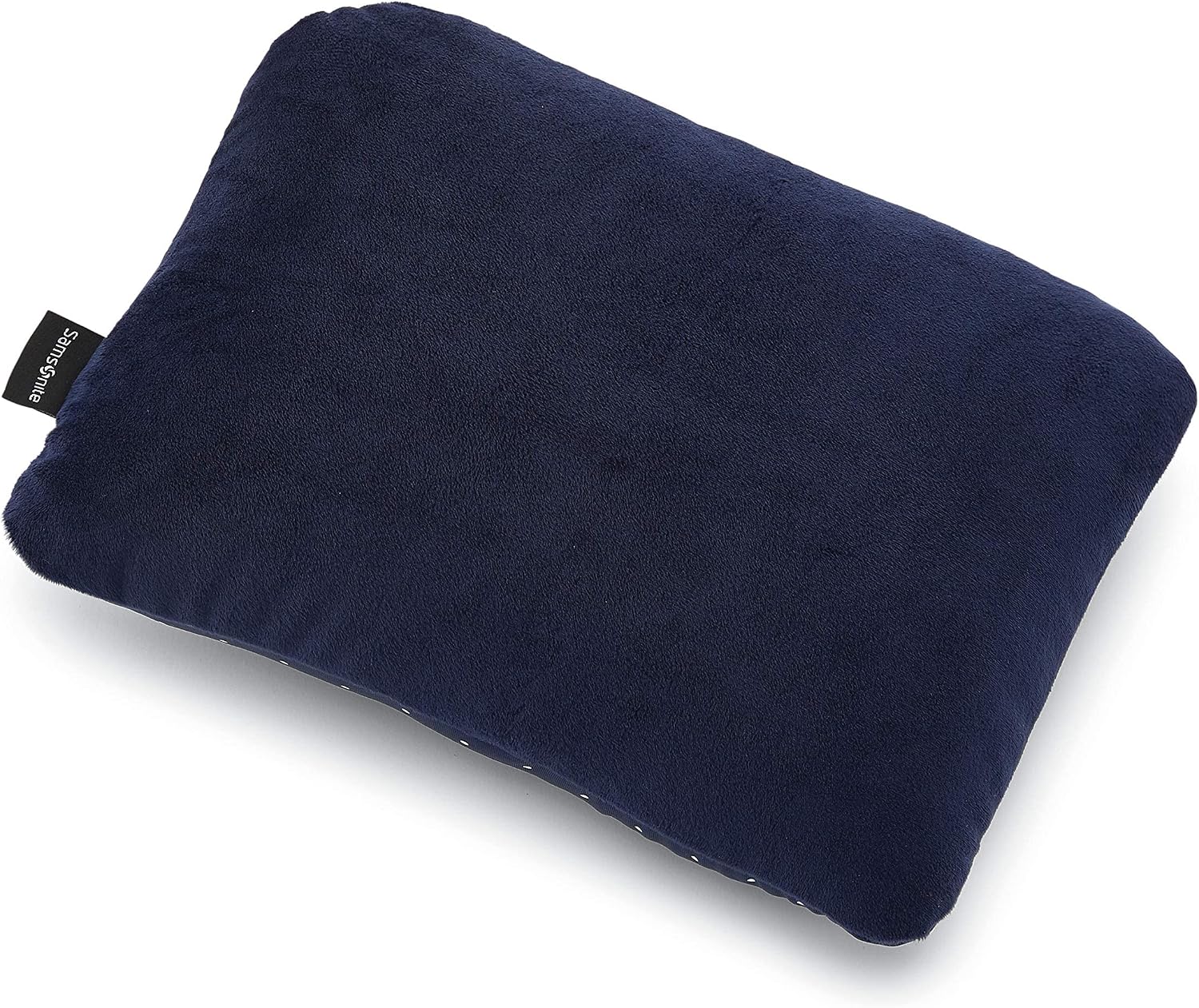 Samsonite 2-in-1 Magic Travel Pillow, Navy/Dots, One Size