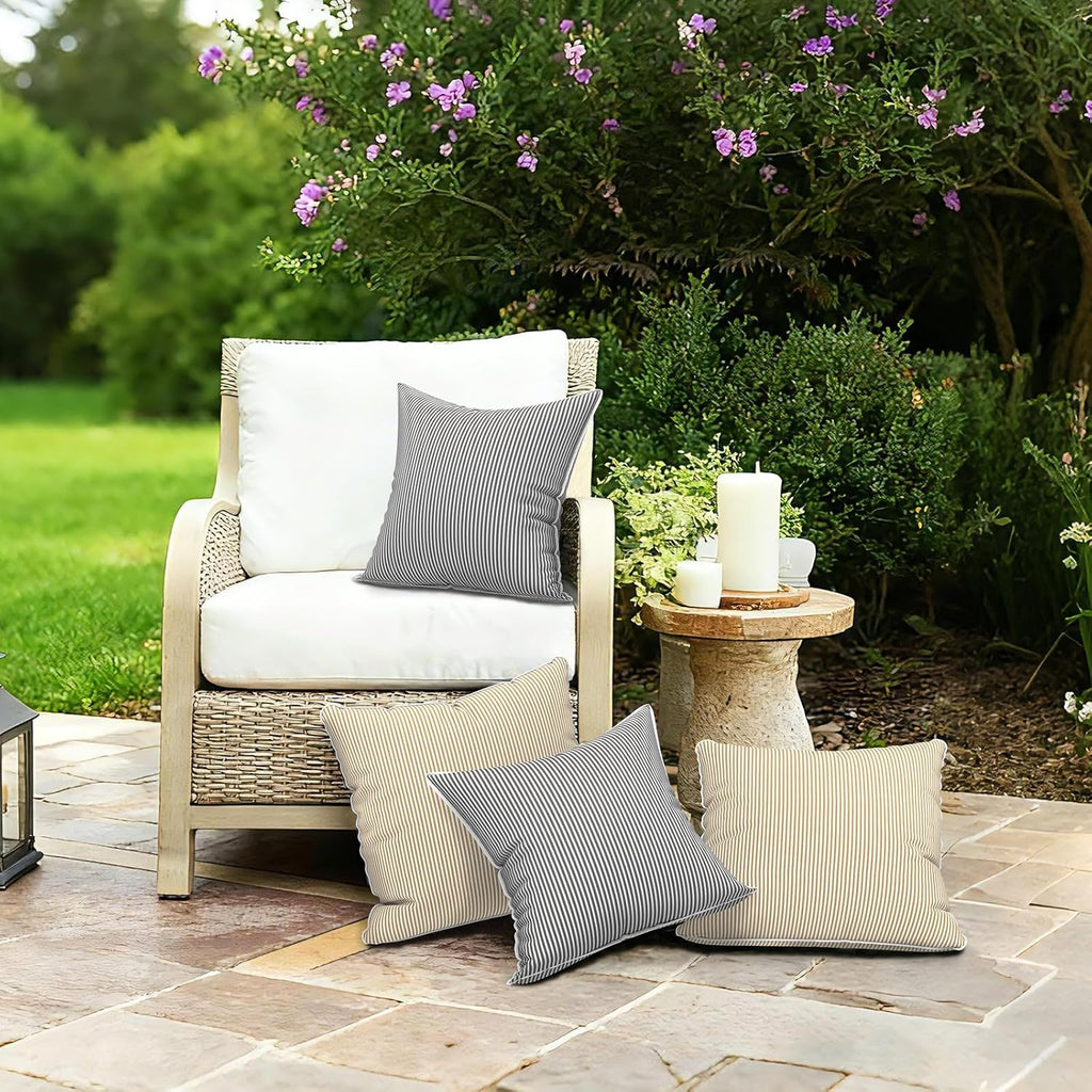 LVTXIII Outdoor Throw Pillow Covers Waterproof Tropic Accent Pillow Cases Fluffy Outdoor Cushion Covers for Garden and Patio Furniture…