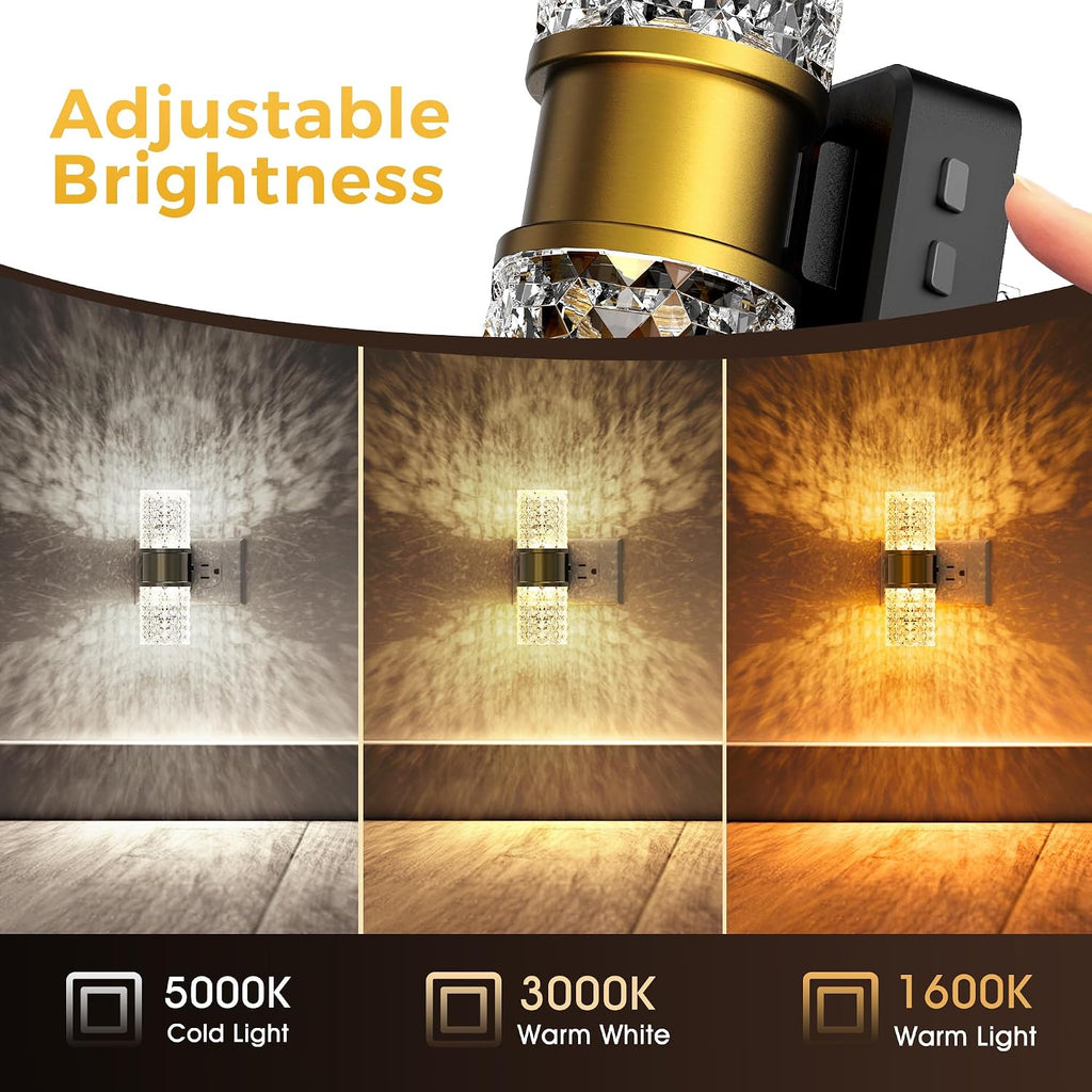 L LOHAS LED Night Light, Modern Night Lights Plug into Wall, Amber-3000K-5000K Adjustable Color Temperature Night-Light, Dimmable…