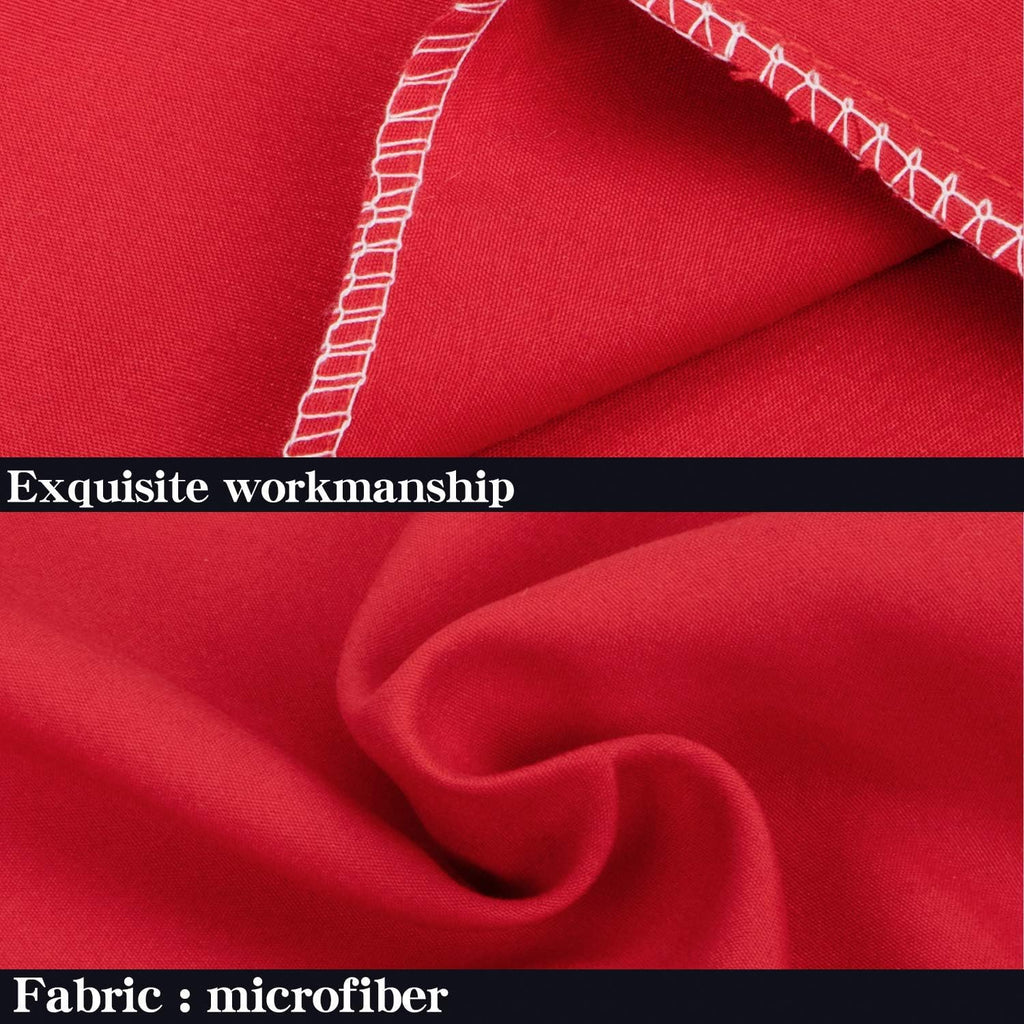 Ntbay Body Pillowcase - Brushed Microfiber 20x54 Pillowcase - Soft, Wrinkle-Free, Fade-Resistant, Stain-Resistant, Red Body Pillow Cover wi…