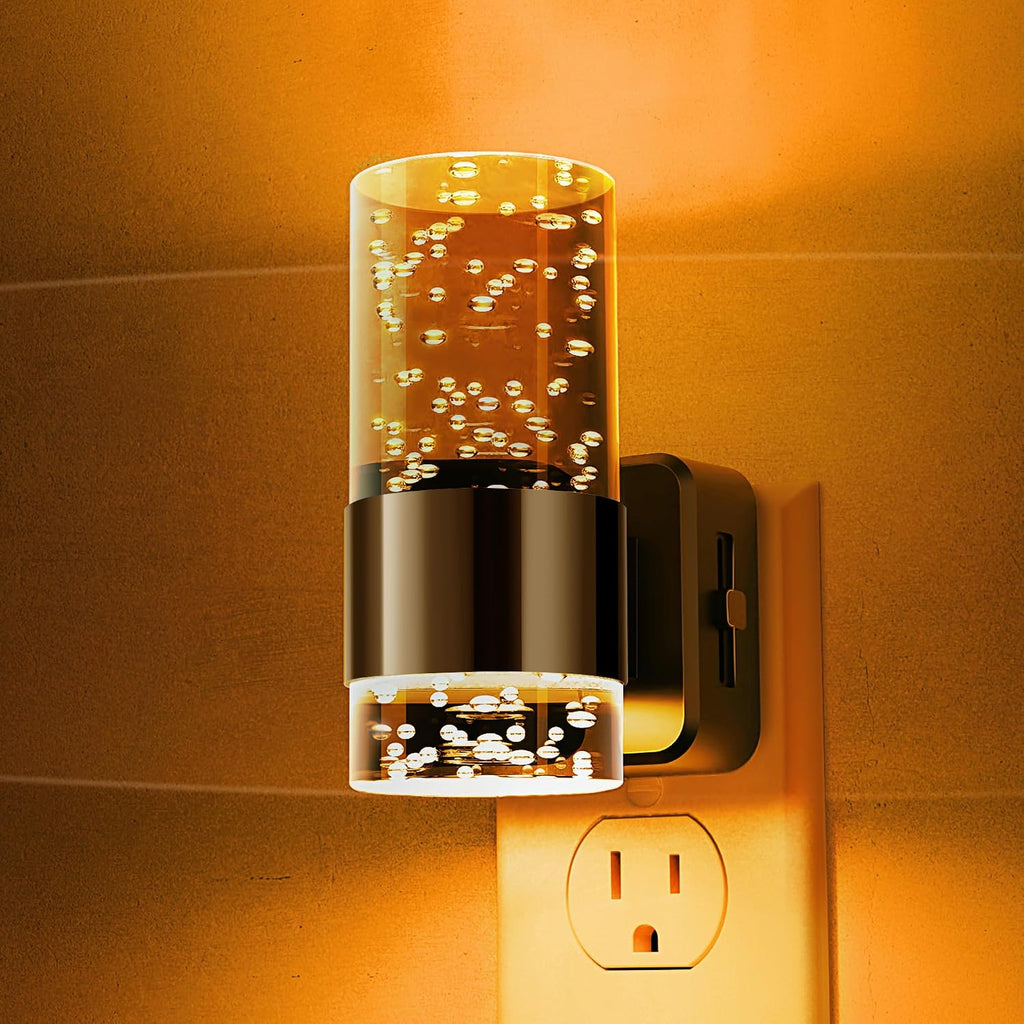 L LOHAS LED Night Light, Dimmable Night Lights Plug into Wall, Acrylic Nightlights with 0-100 LM Adjustable Brightness, Amber Plug in…