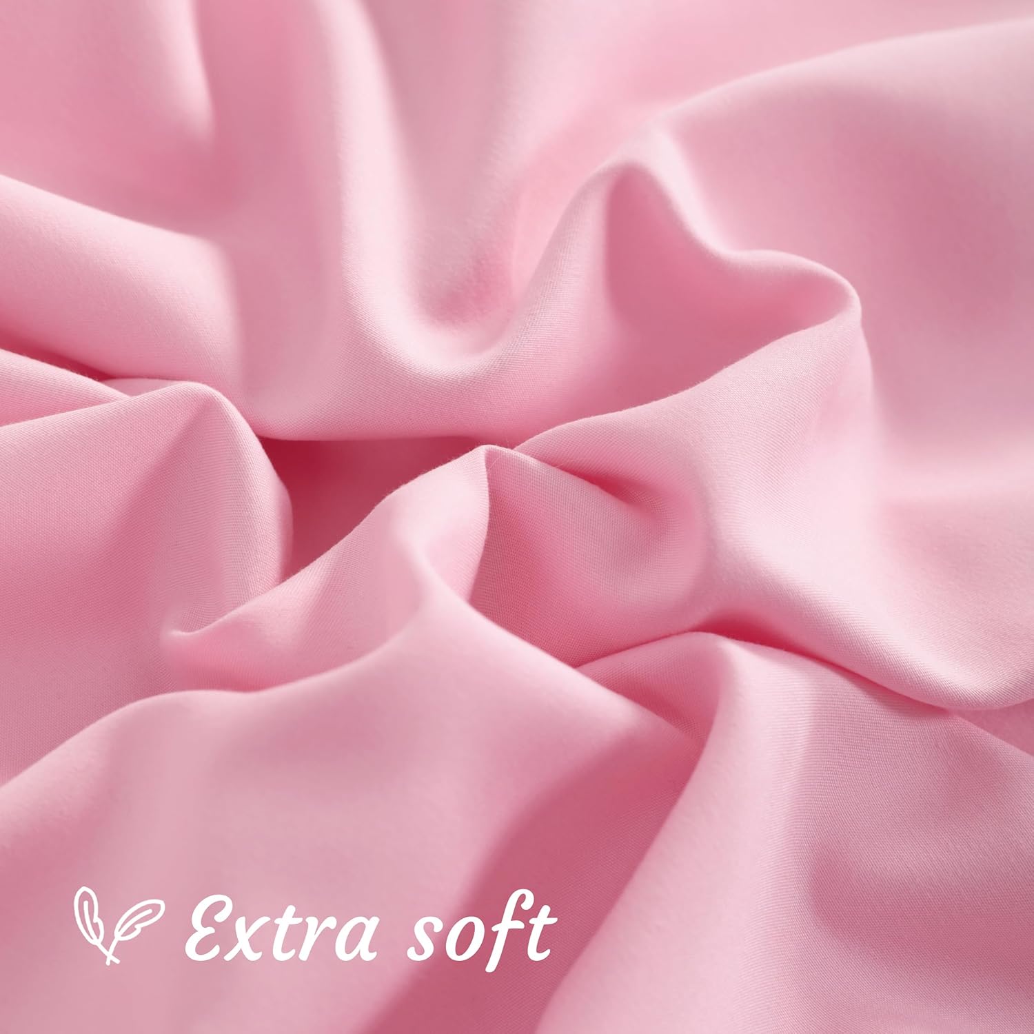 Ntbay Standard Pillow Cases Set of 2, 2 Pack Brushed Microfiber 20x26 Pillow Cases, Soft, Wrinkle, Fade, Stain Resistant Pink Pillow Cases…