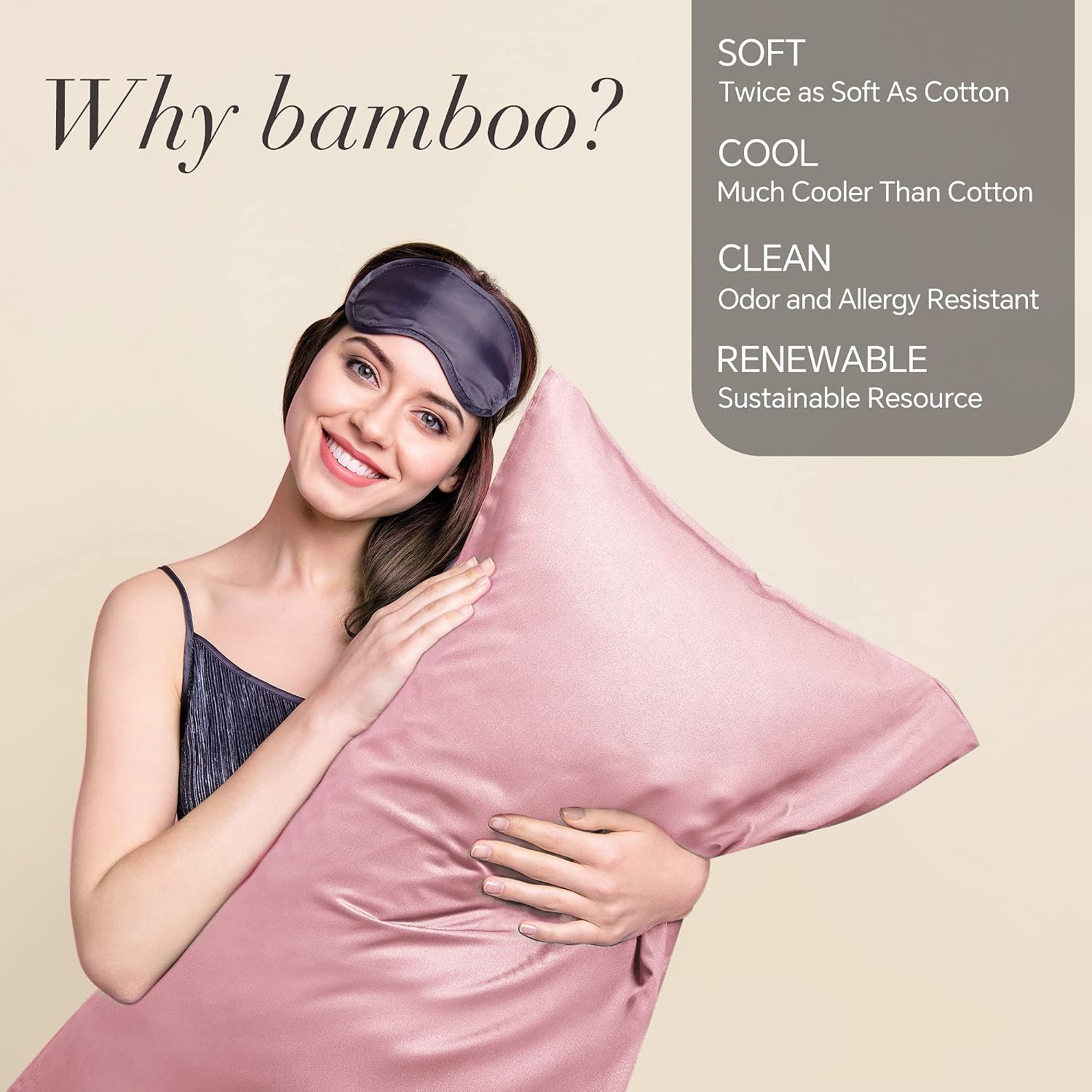 Bedelite Body Pillow Case Cover, Rayon Made from Bamboo, Cooling Body Pillow Cover for Hot Sleepers and Night Sweats, Breathable & Silky So…